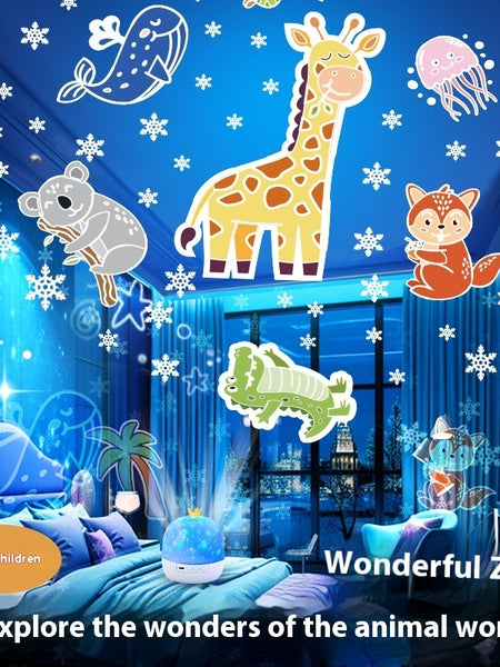 Dream Starry Sky Music Box Birthday Gift Crown Starry Sky Projection Lamp