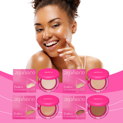 zephoco Moisturizing Foundation, Light, Moisturizing And Moisturizing Skin, Concealer Clear Oil And Dry Skin