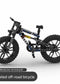 Off road soft tail bicycle assembly building block diamond frame front double suspension rear single suspension chain linkage