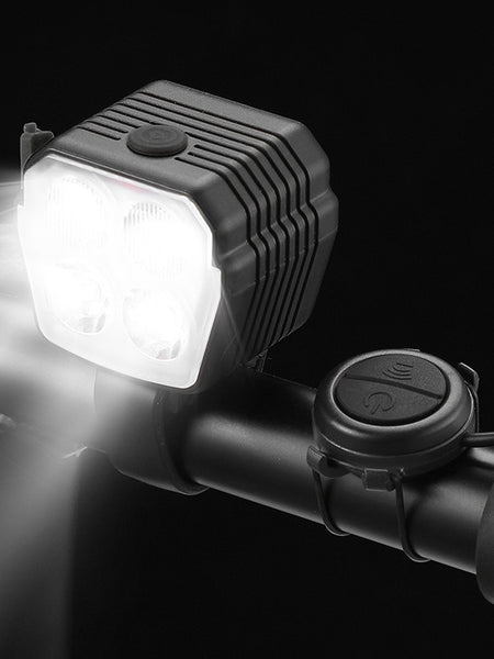 2-in-1 bike riding horn light mountain bike road bike night bike high brightness bike headlight flashlight