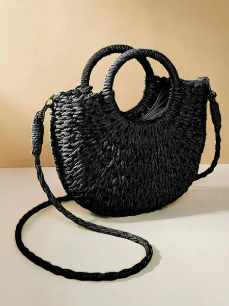 Grass woven bag women's bag ins versatile beach bag