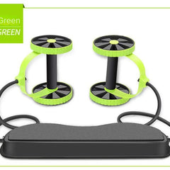 Cross-border Multi-functional Abdominal Trainer Ab Wheel Twist Plate Ab Roller Premium Rotating with Pull Rope Ab Roller