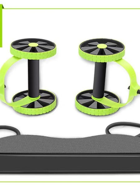 Cross-border Multi-functional Abdominal Trainer Ab Wheel Twist Plate Ab Roller Premium Rotating with Pull Rope Ab Roller