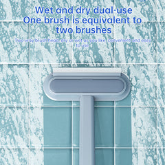 3-in-1 Pet Hair Remover Brush: Long-handle window & pet fur cleaning tool for cat/dog hair.