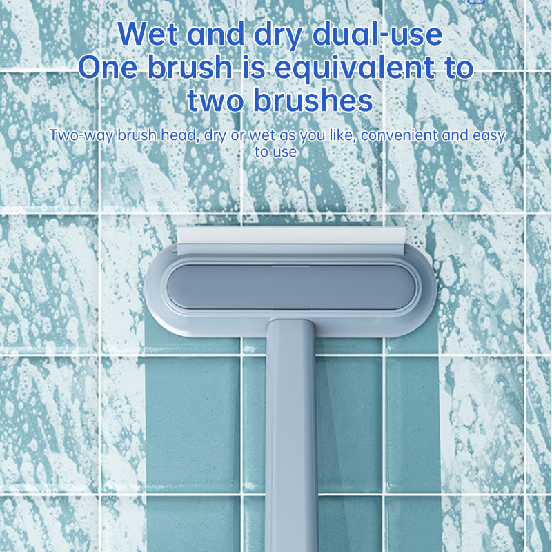 3-in-1 Pet Hair Remover Brush: Long-handle window & pet fur cleaning tool for cat/dog hair.