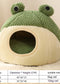 Pet Cat Dog Nest Little Frog Series Warm Plush Mat Autumn Winter Pet House Full Package Nest For Small Cats Dogs Within 5KG