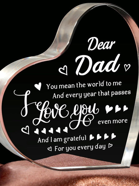 Transparent Love Acrylic Mother's Day Gift Table Decorative Ornaments