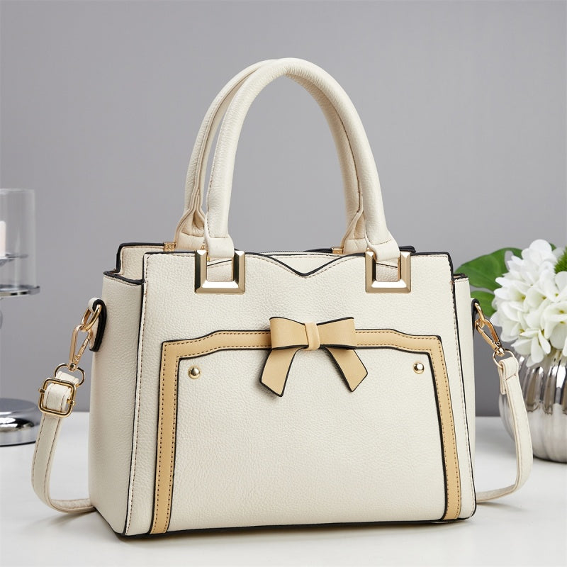 Fashion Striped Composite Shoulder Bag for Women — Luxury Chain Strap Commuter Handbag