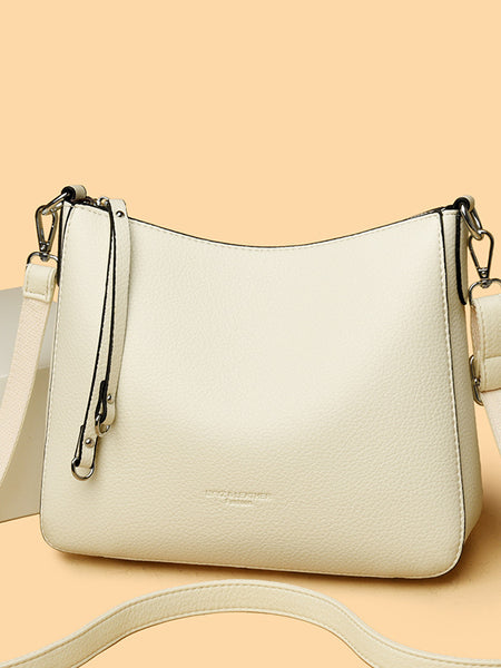 Fashionable Versatile Genuine Leather Women's Shoulder Crossbody Handheld Bag