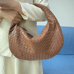 Large size women's woven bag large capacity hand-held armpit bag women's bag