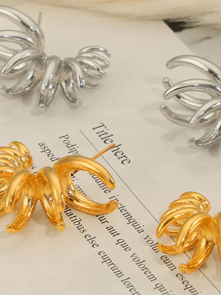 Titanium Steel Irregular Shape Earrings