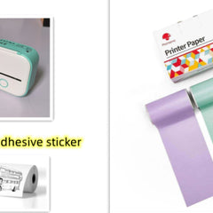 Portable Mini Thermal Label Printer Home Photo Printer Student Wrong Question Printer Bluetooth-compatible Mini Label Printer Price Tag