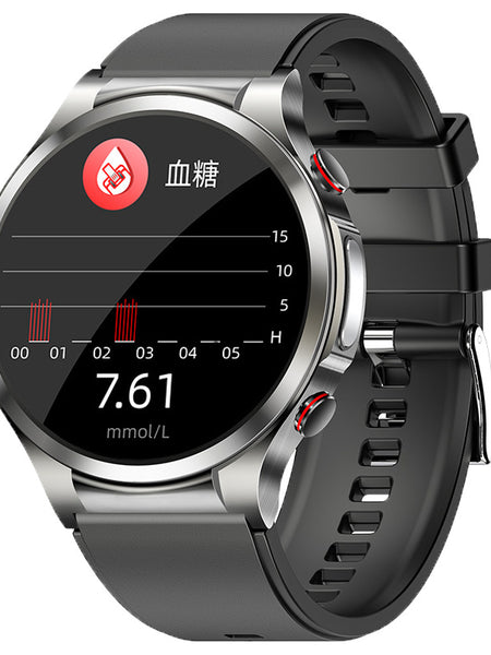 Blood glucose measurement electrocardiogram blood pressure heart rate body temperature exercise communication smart watch