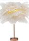 Feather Lamp Nordic Desk Lamp European-Style Bedroom Bedside Feather Table Lamp Night Light Table Lamp Decoration Modern