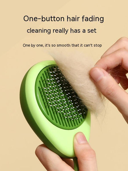 Cat Brush Hair Remover Cleaning Avocado Shaped Dog Grooming Tool Pet Combs Brush Stainless Steel Needle Pet Cleaning Care