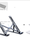 Laptop Stand Foldable Portable Cooling Pad Elevated N3 Bracket Aluminum Desktop Stable Computer Stand