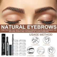 EELHOE  Eyebrow Pencil, Quick Makeup Eyebrow Natural Hairline Lazy Easy Waterproof With Eyebrow Card Eyebrow Brush