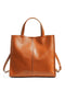Leather Tote Bag for Women, Genuine First Layer Vegetable-Tanned Leather, Large Capacity, Fashionable and Versatile Handbag