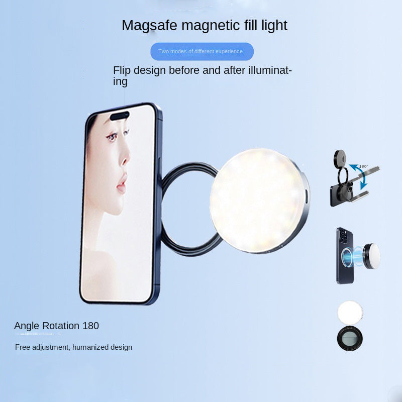 YSH-126 Magnetic Phone Fill Light — 126 LED MagSafe Photography Lamp for Live Streaming & Video Calls
