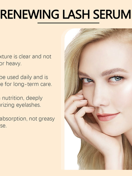 OUHOE Renewing Lash Serum, Gentle And Moisturizing Curling And Slender Natural Eyelashes