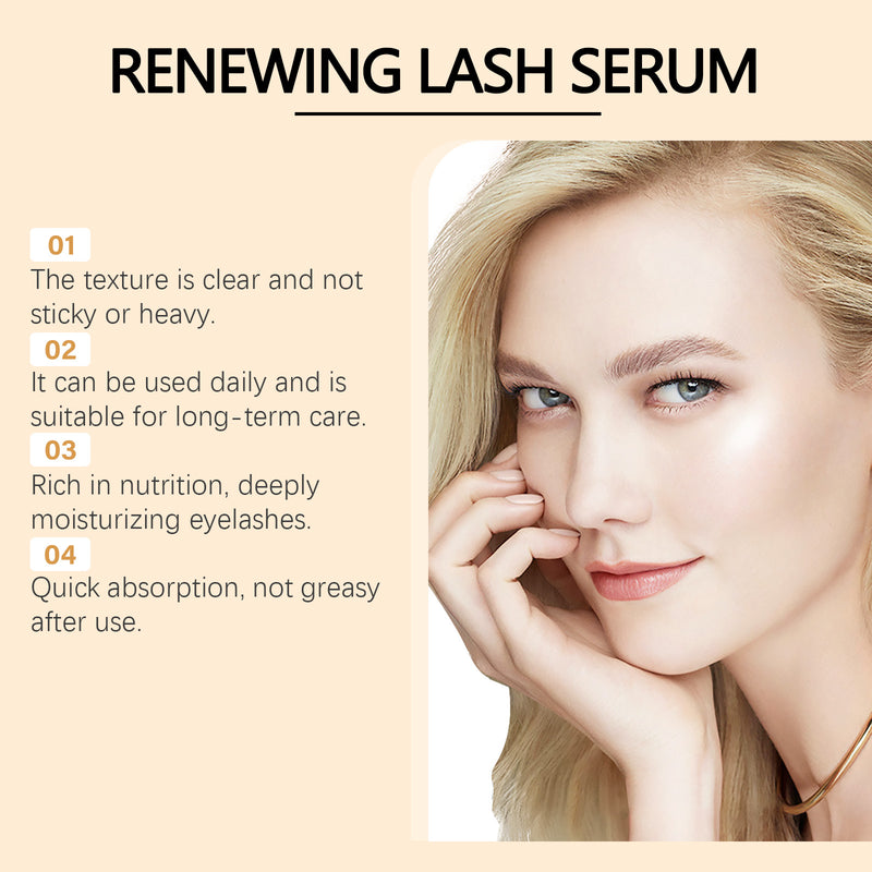 OUHOE Renewing Lash Serum, Gentle And Moisturizing Curling And Slender Natural Eyelashes