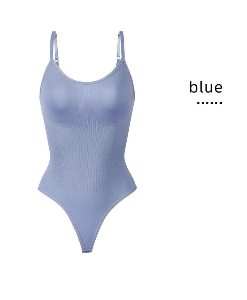 Non steel ring one-piece bra three-dimensional chest support body shaping and abdominal compression