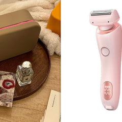 2 In 1 Hair Removal Epilator USB Rechargeable Trimmer Women Body Razor Face Leg Armpit Bikini Hand Pubic Shaver Hair Remover