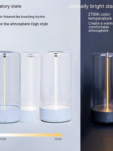 New LED Camping Light Type-c Rechargeable Portable Night Light With High Transparency And Anti Drop Creative Atmosphere Light