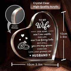 Transparent Love Acrylic Mother's Day Gift Table Decorative Ornaments