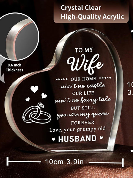 Transparent Love Acrylic Mother's Day Gift Table Decorative Ornaments