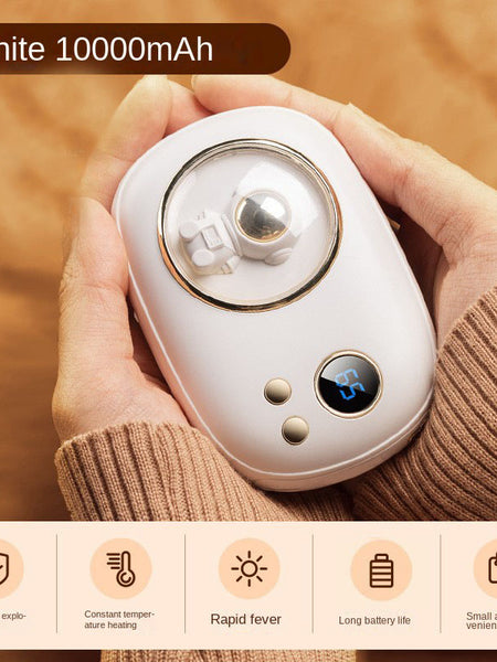Mini Space Number Display Warm Hand Treasure 2-in-1 Warm Hand Treasure Charging