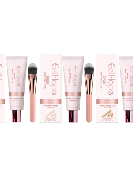Eelhope Concealer Liquid Foundation Natural Lightweight Moisturizing And Brightening Concealer Strong Oil Control Concealer Liquid Foundation
