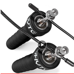 3mm Fitness Speed Jump Rope Crossfit Skipping Ropes Weighted Jumping Excise Workout with Ball Bearings Anti-Slip Handles