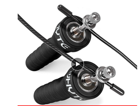 3mm Fitness Speed Jump Rope Crossfit Skipping Ropes Weighted Jumping Excise Workout with Ball Bearings Anti-Slip Handles