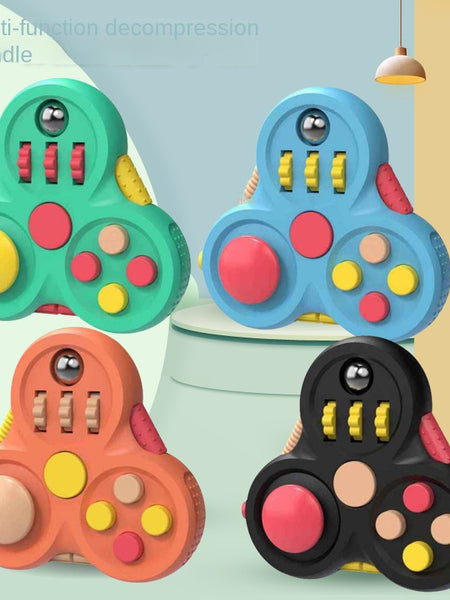 Fidget Pad Stress Relief Handheld Gyroscope Magic Cube Game Controller Finger Toy Creative Decompression Toy