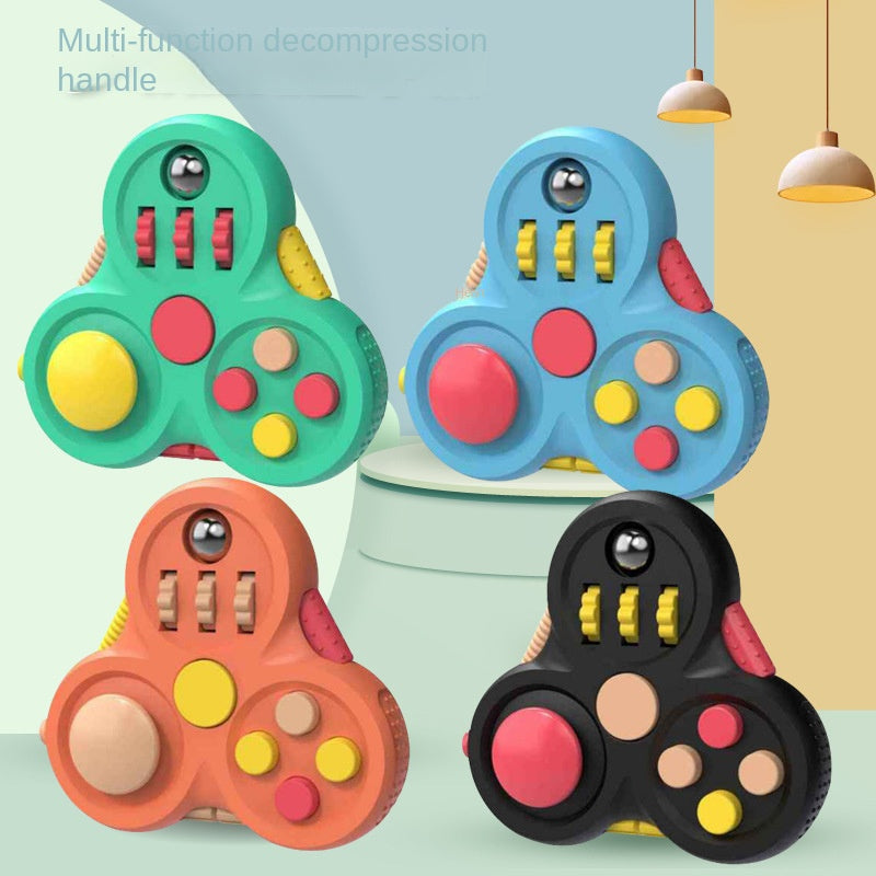 Fidget Pad Stress Relief Handheld Gyroscope Magic Cube Game Controller Finger Toy Creative Decompression Toy
