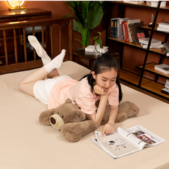 Cute Plush Toy Bear Sleeping Pillow Leg Hug Giant Stuffed Animal Lazy Soft Doll Birthday Gift for Girls