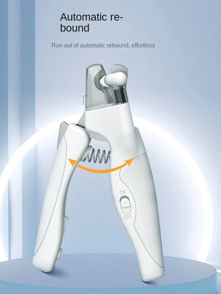Pet nail clippers dog nail clippers with LED lights for charging and blood line monitoring Pet nail clippers