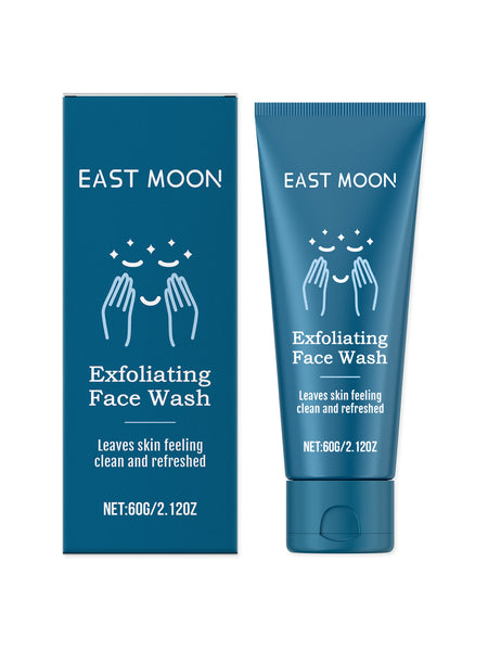 East Moon Men's Exfoliating Cleanser, Gently Cleanses Facial Skin With A Refreshing And Moisturizing Cleanser
