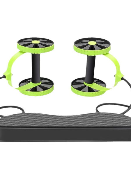 Cross-border Multi-functional Abdominal Trainer Ab Wheel Twist Plate Ab Roller Premium Rotating with Pull Rope Ab Roller