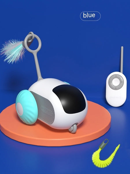 Remote Control Interactive Cat Car Toy USB Charging Chasing Automatic Self-moving Remote Smart Control Car Interactive Cat Toy Pet Products
