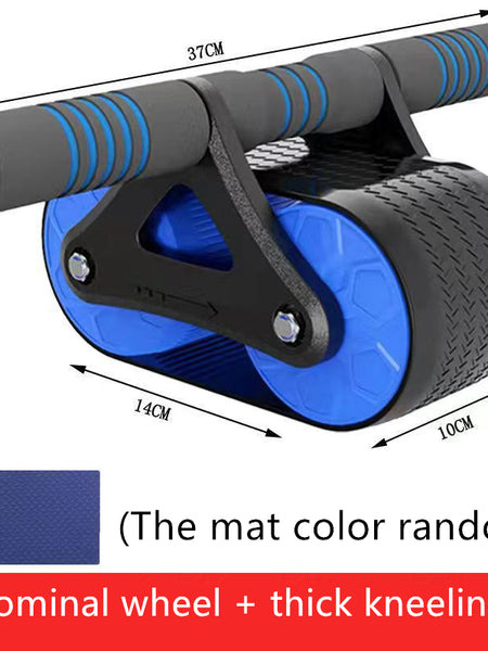 Double Wheel Abdominal Exerciser Women Men Automatic Rebound Ab Wheel Roller Waist Trainer Gym Sports Home Exercise Devices
