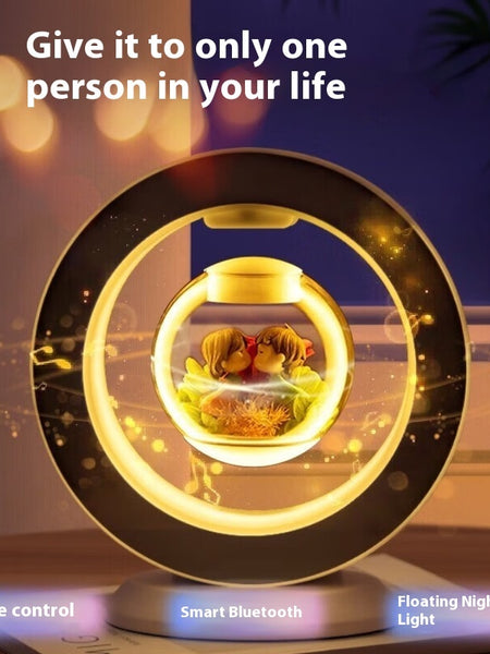 Magnetic Suspension Preserved Fresh Flower Bluetooth Audio Creative Valentine's Day Christmas Gift