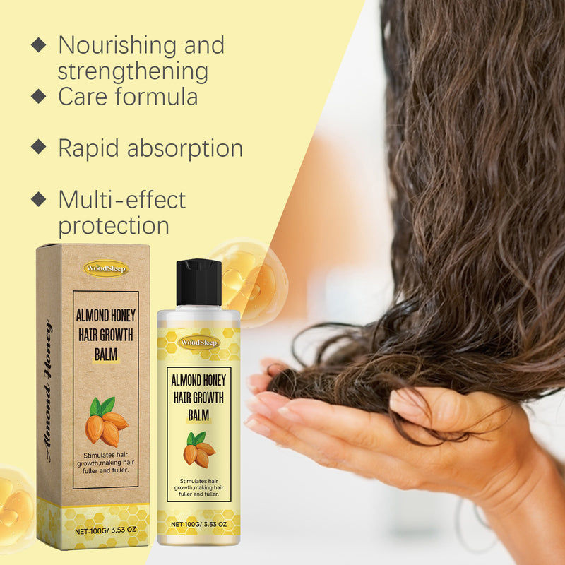 WoodSleep Almond Honey Hair Care Cream Nourishes And Protects Scalp, Plump And Smooth Hair