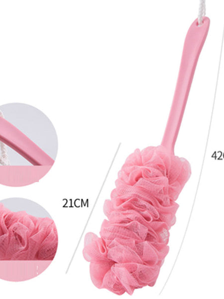 Long handled large bath brush, long handled scrubbing bath tool, flower bath brush, scrubbing bath brush, scrubbing bath ball, s