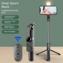 Wholesale Bluetooth Selfie Stick with Fill Light Extended Universal Phone Live Streaming Tripod