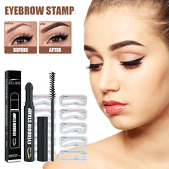 EELHOE  Eyebrow Pencil, Quick Makeup Eyebrow Natural Hairline Lazy Easy Waterproof With Eyebrow Card Eyebrow Brush