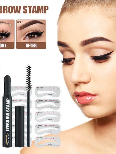 EELHOE  Eyebrow Pencil, Quick Makeup Eyebrow Natural Hairline Lazy Easy Waterproof With Eyebrow Card Eyebrow Brush