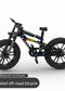 Off road soft tail bicycle assembly building block diamond frame front double suspension rear single suspension chain linkage