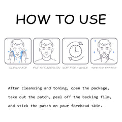 East Moon Anti-Wrinkle Forehead Patch For Men, Firming Forehead And Reducing Fine Lines And Wrinkles